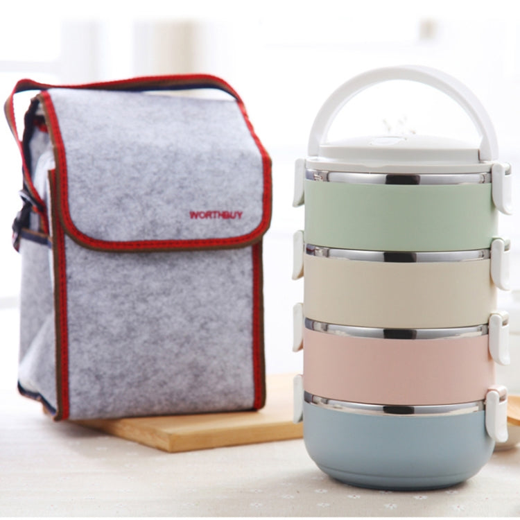 Hộp cơm màu chuyển sắc hộp đựng bento thực phẩm bằng thép không gỉ