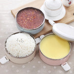 Hộp cơm màu chuyển sắc hộp đựng bento thực phẩm bằng thép không gỉ