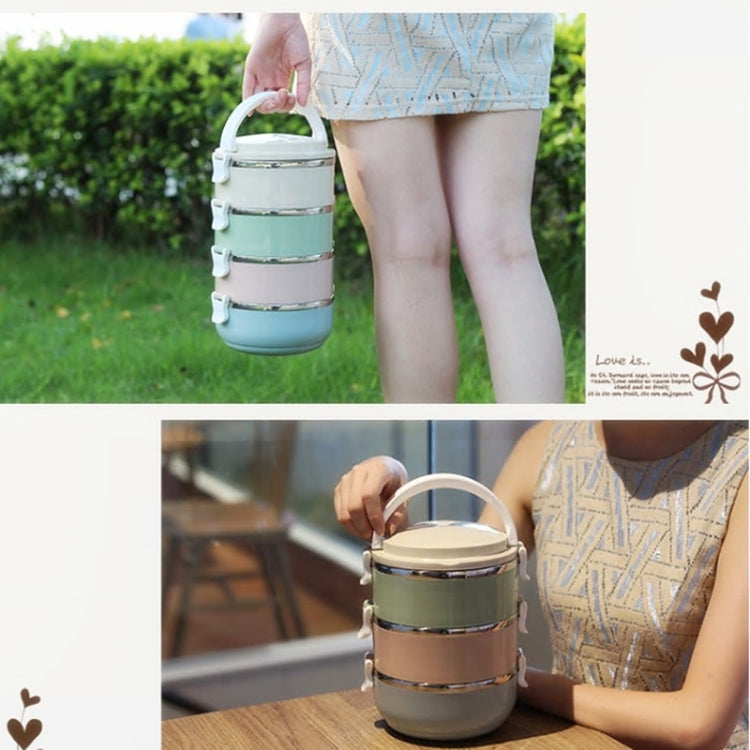 Hộp cơm màu chuyển sắc hộp đựng bento thực phẩm bằng thép không gỉ