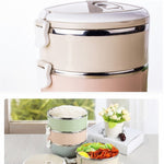 Hộp cơm màu chuyển sắc hộp đựng bento thực phẩm bằng thép không gỉ