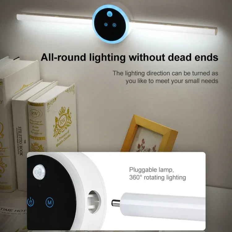 DMK-025 Đèn Tủ Thông Minh Đèn Trước Gương Nhà Bếp, Cảm Ứng Chạm + Cơ Thể Người, Hẹn Giờ Quét Tay, Quét Tay Đồng Hồ