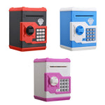 Hộp tiết kiệm mật khẩu, máy ATM tiết kiệm tự động cho trẻ em, màu Đen Đỏ, Trắng Xanh, Trắng Hồng, Gấu Panda, Đen Đỏ, Xanh, Đỏ & Đen