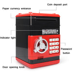 Hộp tiết kiệm mật khẩu, máy ATM tiết kiệm tự động cho trẻ em, màu Đen Đỏ, Trắng Xanh, Trắng Hồng, Gấu Panda, Đen Đỏ, Xanh, Đỏ & Đen