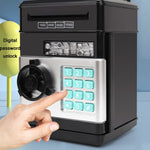 Hộp tiết kiệm mật khẩu, máy ATM tiết kiệm tự động cho trẻ em, màu Đen Đỏ, Trắng Xanh, Trắng Hồng, Gấu Panda, Đen Đỏ, Xanh, Đỏ & Đen