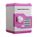 Hộp tiết kiệm mật khẩu, máy ATM tiết kiệm tự động cho trẻ em, màu Đen Đỏ, Trắng Xanh, Trắng Hồng, Gấu Panda, Đen Đỏ, Xanh, Đỏ & Đen