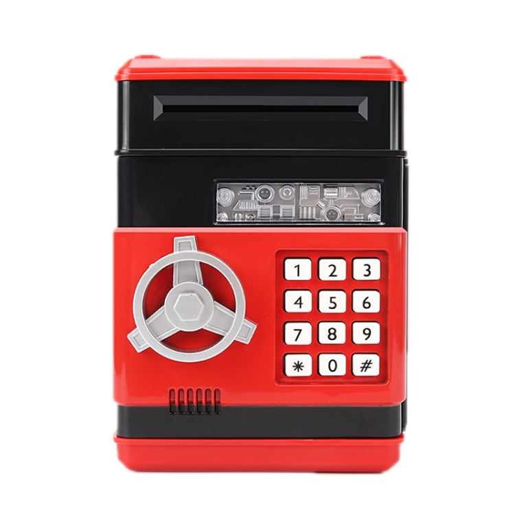Hộp tiết kiệm mật khẩu, máy ATM tiết kiệm tự động cho trẻ em, màu Đen Đỏ, Trắng Xanh, Trắng Hồng, Gấu Panda, Đen Đỏ, Xanh, Đỏ & Đen