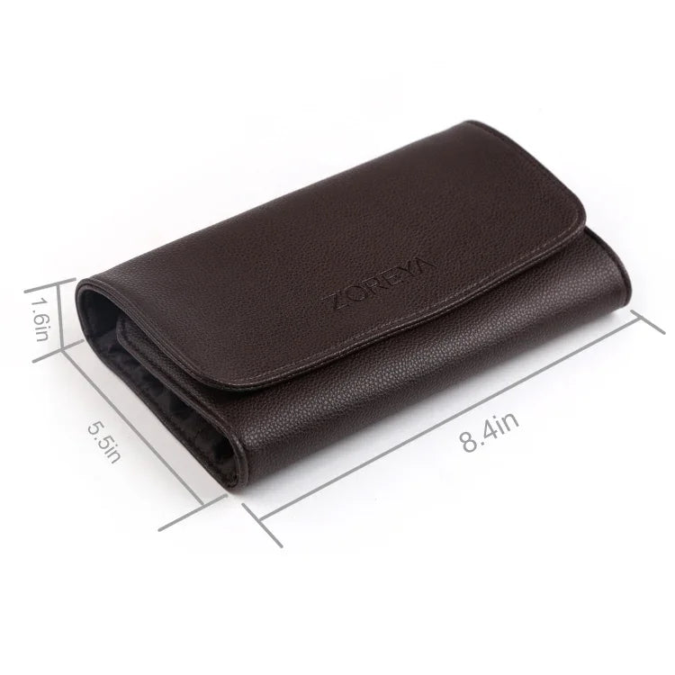 Bộ Cọ Trang Điểm ZOREYA 15 Trong 1 Lông Nylon Hạt Óc Chó Đen, Bộ Dụng Cụ Làm Đẹp Đầy Đủ