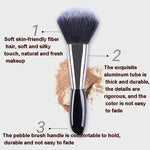 4 In 1 Black Pebbles Makeup Brush Set Eyeshadow Brush Foundation Brush Portable Makeup Brush,Style:, Bare Brush