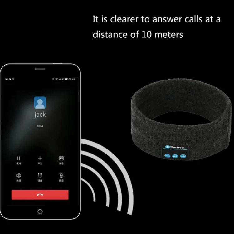 Băng đô thể thao tai nghe Bluetooth cho chạy bộ ngoài trời, yoga, thấm mồ hôi, màu đen, xám, xám đậm