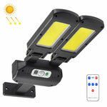 Đèn tường cảm ứng cơ thể người ngoài trời 2 đầu năng lượng mặt trời TG-TY097 đèn LED vườn đường, 200 COB