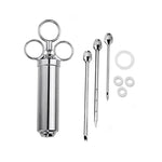 Ống tiêm gia vị bằng thép không gỉ cho gà tây, ống tiêm gia vị bếp, 8 trong 1, 9 trong 1, 10 trong 1