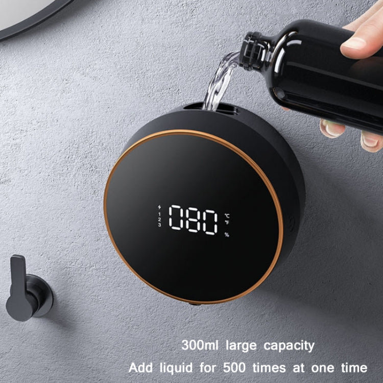Bình đựng xà phòng bọt rửa tay thông minh gắn tường cảm biến hồng ngoại USB, màu trắng, đen