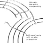 Giá để đồ hấp rau bằng thép không gỉ hình bán nguyệt, kích thước lớn 30cm, 24cm, 26cm, 30cm