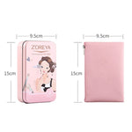 Bộ Cọ Trang Điểm ZOREYA ZS744 7 Trong 1, Dụng Cụ Làm Đẹp, Màu Hồng + Túi, Đen + Túi, Hồng + Hộp Sắt, Đen + Hộp Sắt