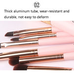 Bộ Cọ Trang Điểm ZOREYA ZS744 7 Trong 1, Dụng Cụ Làm Đẹp, Màu Hồng + Túi, Đen + Túi, Hồng + Hộp Sắt, Đen + Hộp Sắt