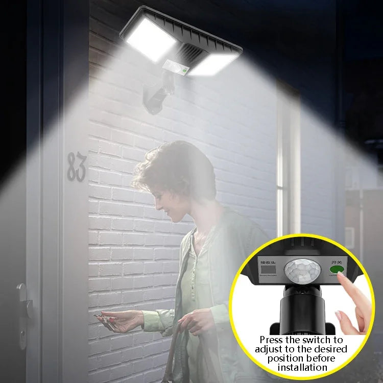 TG-TY081 Đèn tường năng lượng mặt trời LED cảm biến cơ thể ngoài trời chống nước cho sân có điều khiển từ xa, kiểu:, 138 LED tích hợp, 160 LED tích hợp, 138 COB tích hợp, 160 COB tích hợp, 138 LED tách rời, 160 LED tách rời, 138 COB tách rời