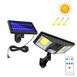 TG-TY081 Đèn tường năng lượng mặt trời LED cảm biến cơ thể ngoài trời chống nước cho sân có điều khiển từ xa, kiểu:, 138 LED tích hợp, 160 LED tích hợp, 138 COB tích hợp, 160 COB tích hợp, 138 LED tách rời, 160 LED tách rời, 138 COB tách rời