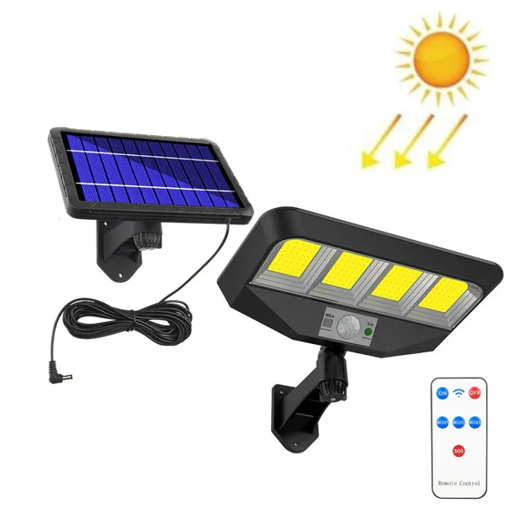 TG-TY081 Đèn tường năng lượng mặt trời LED cảm biến cơ thể ngoài trời chống nước cho sân có điều khiển từ xa, kiểu:, 138 LED tích hợp, 160 LED tích hợp, 138 COB tích hợp, 160 COB tích hợp, 138 LED tách rời, 160 LED tách rời, 138 COB tách rời