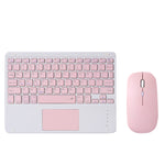 Bộ bàn phím Bluetooth không dây di động 9.7 inch 871 kèm chuột cho iPad, màu hồng + chuột, xanh bạc hà + chuột, xanh lá + chuột, vàng + chuột, trắng + chuột, đen + chuột