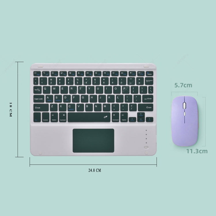 Bộ bàn phím Bluetooth không dây di động 9.7 inch 871 kèm chuột cho iPad, màu hồng + chuột, xanh bạc hà + chuột, xanh lá + chuột, vàng + chuột, trắng + chuột, đen + chuột