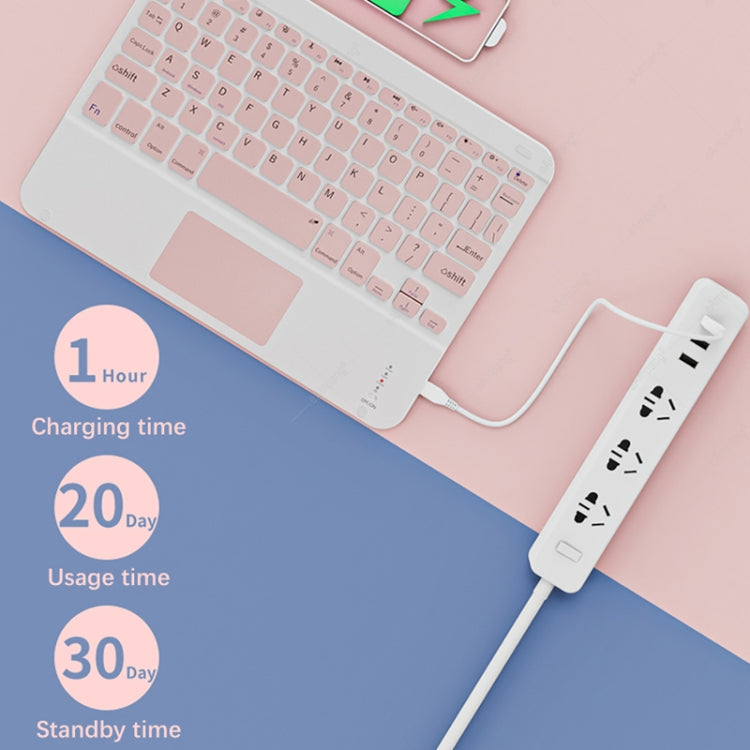 Bộ bàn phím Bluetooth không dây di động 9.7 inch 871 kèm chuột cho iPad, màu hồng + chuột, xanh bạc hà + chuột, xanh lá + chuột, vàng + chuột, trắng + chuột, đen + chuột