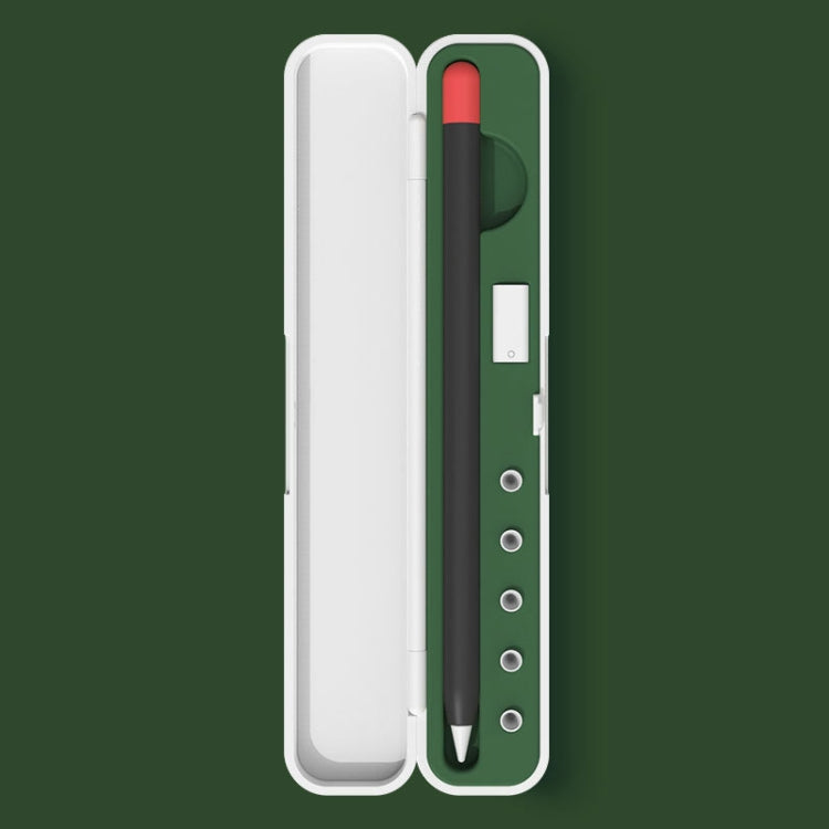 Hộp bảo vệ và lưu trữ bút cảm ứng silicone cho Apple Pencil 1 / 2, Kích thước:, 8mm (Đen Graphite), 8mm (Tím Đinh Hương), 8mm (Xanh Đêm Tối), 8mm (Xanh Băng Hà), 10mm (Đen Graphite), 10mm (Tím Đinh Hương), 10mm (Xanh Đêm Tối)