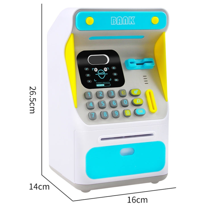 Heo đất máy ATM nhận diện khuôn mặt giả 8010, két tiền tự động cuộn mật khẩu, kiểu dáng:, hồng, xanh dương, phiên bản sạc hồng, phiên bản sạc xanh dương
