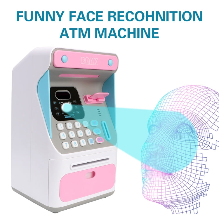 Heo đất máy ATM nhận diện khuôn mặt giả 8010, két tiền tự động cuộn mật khẩu, kiểu dáng:, hồng, xanh dương, phiên bản sạc hồng, phiên bản sạc xanh dương