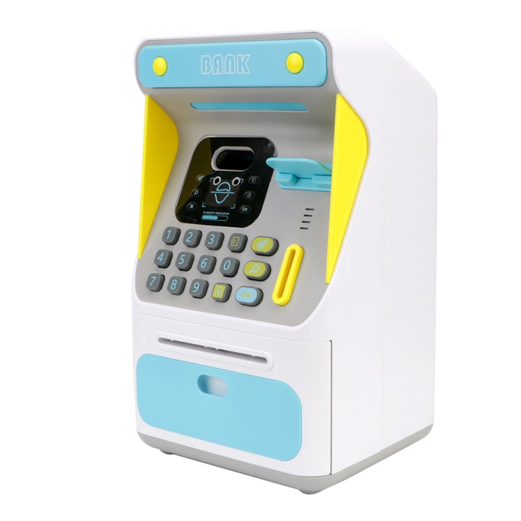 Heo đất máy ATM nhận diện khuôn mặt giả 8010, két tiền tự động cuộn mật khẩu, kiểu dáng:, hồng, xanh dương, phiên bản sạc hồng, phiên bản sạc xanh dương