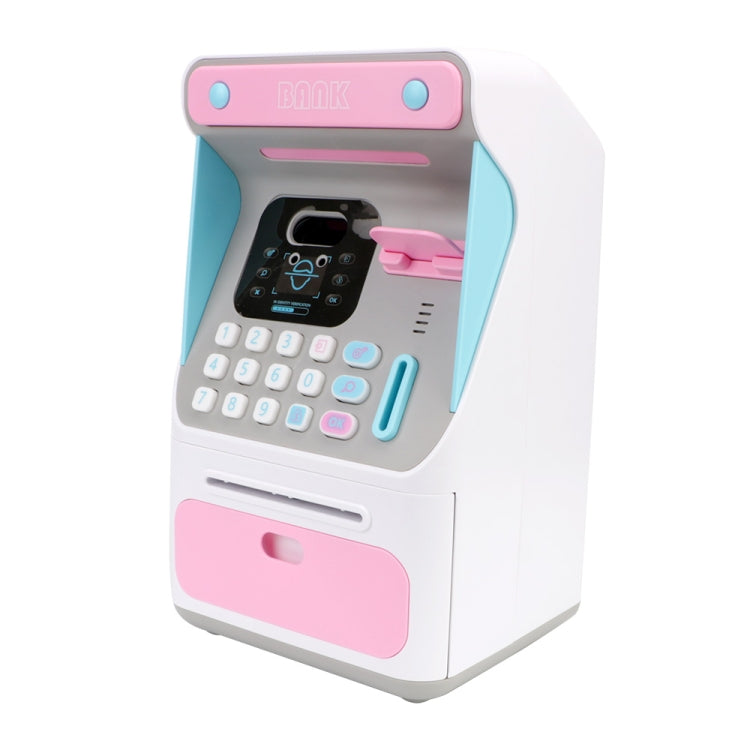Heo đất máy ATM nhận diện khuôn mặt giả 8010, két tiền tự động cuộn mật khẩu, kiểu dáng:, hồng, xanh dương, phiên bản sạc hồng, phiên bản sạc xanh dương