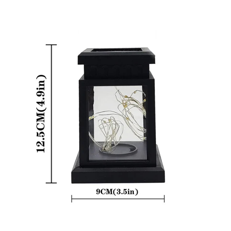 Đèn dây đồng cổ điển trang trí lễ hội đèn lồng gió sao LED năng lượng mặt trời, Dây đồng / Đèn màu sắc