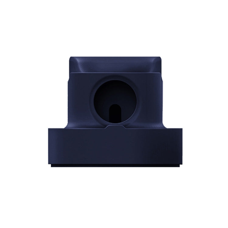 Giá đỡ sạc đồng hồ thông minh 2 trong 1 bằng silicone để bàn cho Apple Watch, màu đen, trắng, hồng, xanh đậm, xám