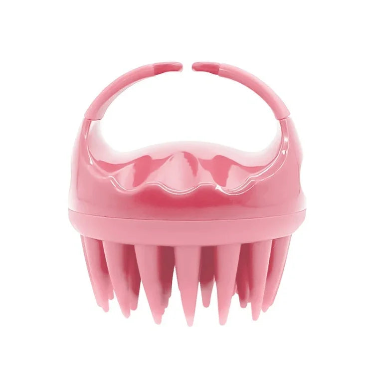 Bàn chải rửa tóc tròn silicone đa năng ướt & khô mát xa, màu hồng, tím, xanh lá, đen, xanh dương, đỏ, vàng, xám