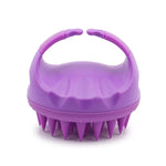 Bàn chải rửa tóc tròn silicone đa năng ướt & khô mát xa, màu hồng, tím, xanh lá, đen, xanh dương, đỏ, vàng, xám