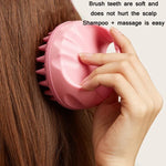 Bàn chải rửa tóc tròn silicone đa năng ướt & khô mát xa, màu hồng, tím, xanh lá, đen, xanh dương, đỏ, vàng, xám