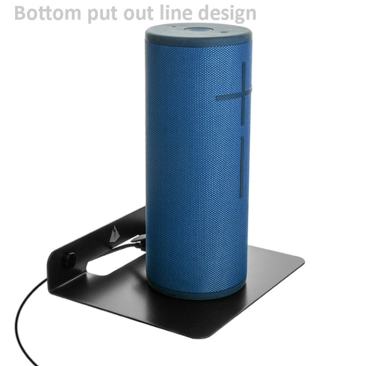 Giá đỡ kim loại lưu trữ tường đa năng cho loa Bluetooth, kích thước: 15,5 x 13 x 3cm