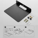 Giá đỡ kim loại lưu trữ tường đa năng cho loa Bluetooth, kích thước: 15,5 x 13 x 3cm