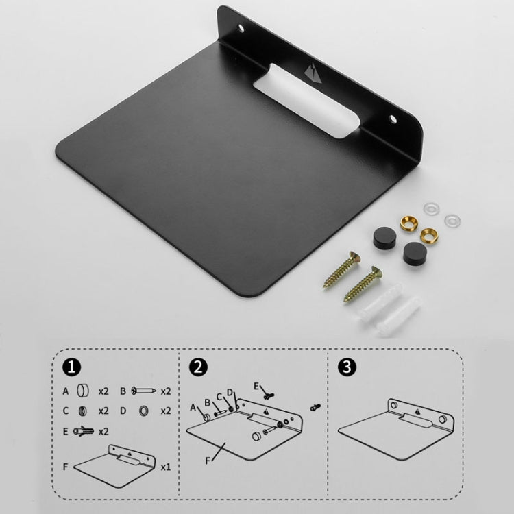 Giá đỡ kim loại lưu trữ tường đa năng cho loa Bluetooth, kích thước: 15,5 x 13 x 3cm