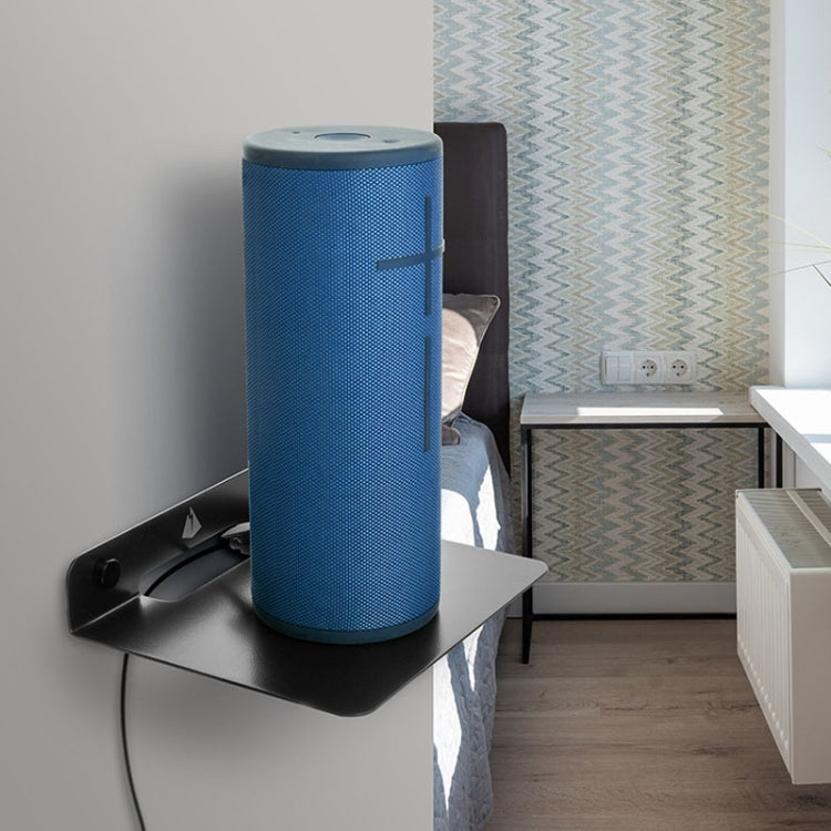 Giá đỡ kim loại lưu trữ tường đa năng cho loa Bluetooth, kích thước: 15,5 x 13 x 3cm