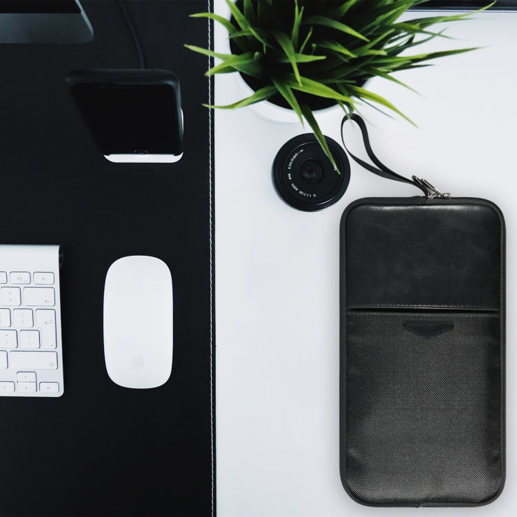 Túi đựng bàn phím di động chống nước bằng da PU + nylon có khóa kéo, Dành cho bàn phím không dây Apple A1314 & Magic Keyboard A1644