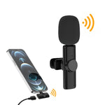 Micro không dây Lavalier cho điện thoại quay video trực tiếp, 8 chân trực tiếp 1-1, Type C 1-1, Type-C 1-2