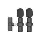 Micro không dây Lavalier cho điện thoại quay video trực tiếp, 8 chân trực tiếp 1-1, Type C 1-1, Type-C 1-2