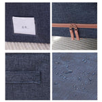 Hộp đựng quần áo chăn bông khung thép vải, túi đựng cotton linen có cửa sổ, dung tích 22L 39x29x20cm, 100L 60x42x40cm, 66L 50x40x33cm, 24L 40x30x20cm