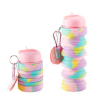 Cốc nước gấp silicone Bình nước thể thao ngoài trời di động Dung tích lớn Cốc du lịch thu gọn, 350ml