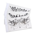 10 miếng dán hình xăm chống nước che sẹo xương đòn và ngực, BC-025, BC-026, BC-027, BC-028, BC-029, BC-030, BC-031, BC-032, BC-033, BC-034, BC-035, BC-036