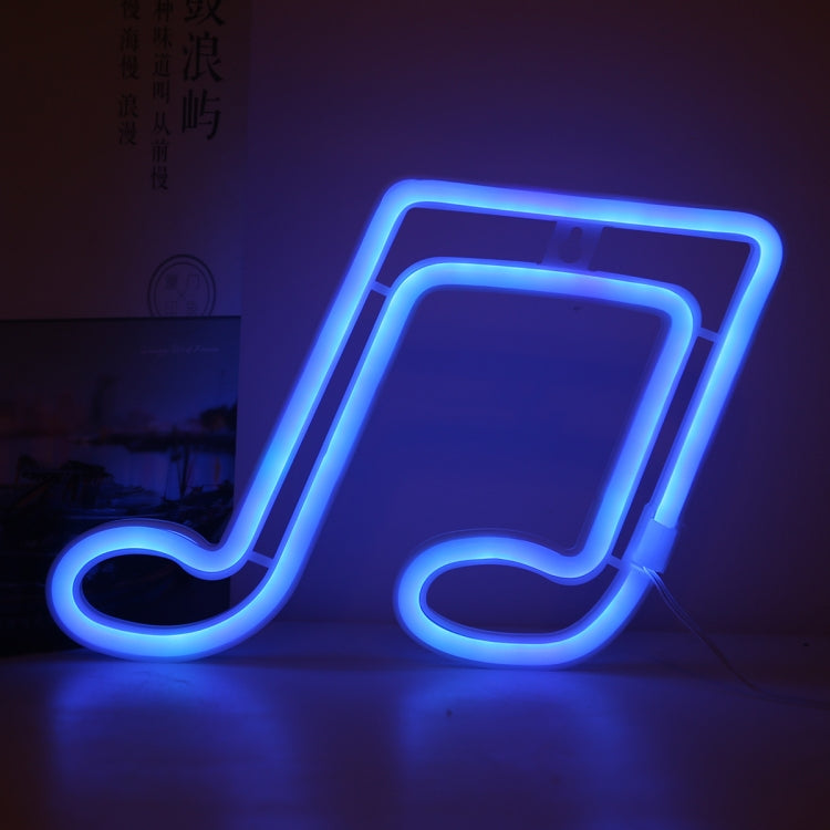 Đèn neon mô hình nốt nhạc trang trí phòng, ánh sáng xanh dương, ánh sáng đỏ, ánh sáng nhiều màu, ánh sáng hồng