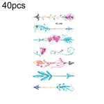 40 miếng dán hình xăm nhỏ tươi mới chống nước, RC-445, RC-446, RC-447, RC-448, RC-449, RC-451, RC-452, RC-453, RC-454, RC-455, RC-456, RC-457