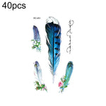 40 miếng dán hình xăm nhỏ tươi mới chống nước, RC-445, RC-446, RC-447, RC-448, RC-449, RC-451, RC-452, RC-453, RC-454, RC-455, RC-456, RC-457
