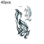 40 miếng dán hình xăm nhỏ tươi mới chống nước, RC-445, RC-446, RC-447, RC-448, RC-449, RC-451, RC-452, RC-453, RC-454, RC-455, RC-456, RC-457