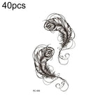 40 miếng dán hình xăm nhỏ tươi mới chống nước, RC-445, RC-446, RC-447, RC-448, RC-449, RC-451, RC-452, RC-453, RC-454, RC-455, RC-456, RC-457